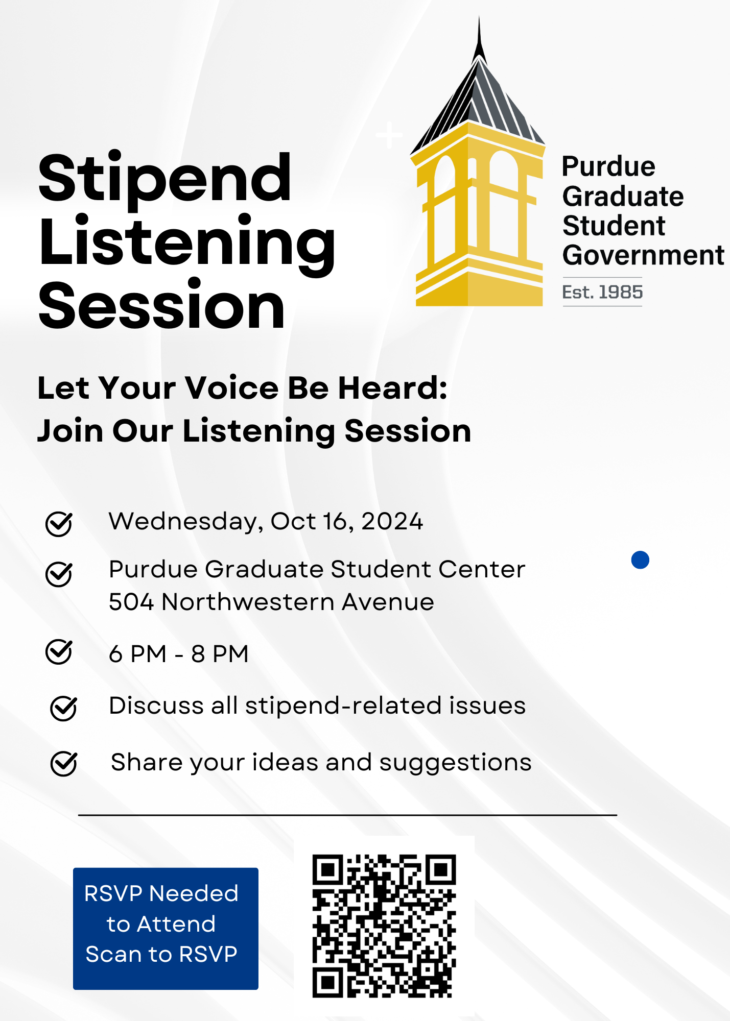 Stipend Listening Session