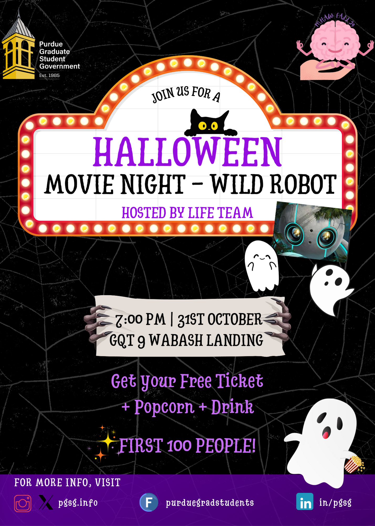 Life Halloween movie night